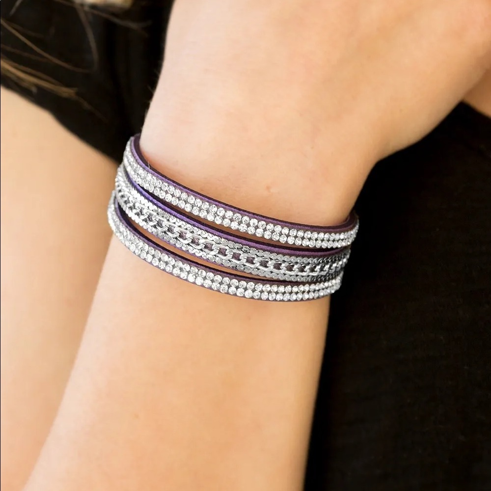 Purple Snap Bracelet